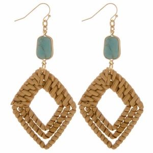 Diamond drop earrings